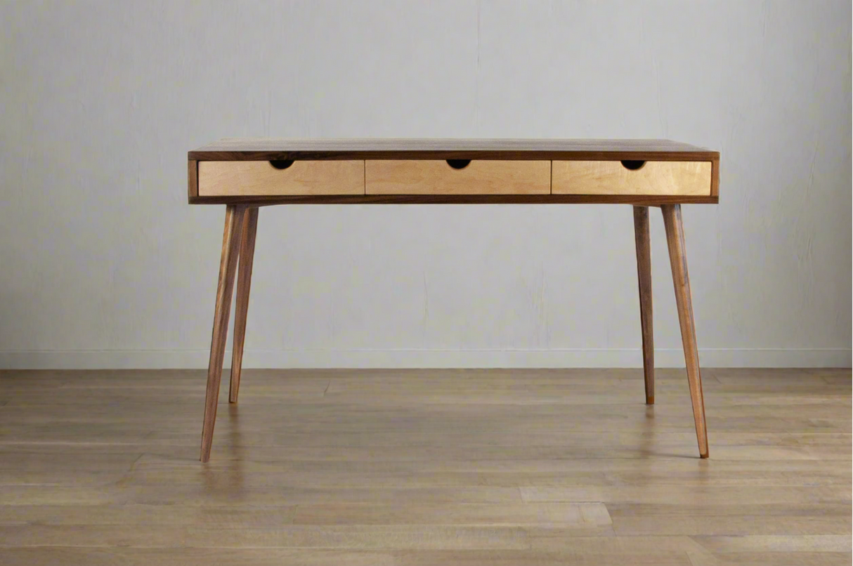 Office Desk Black Walnut Mid-Century