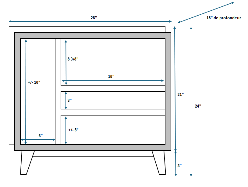 Table Dwarf pour Dave Bernier