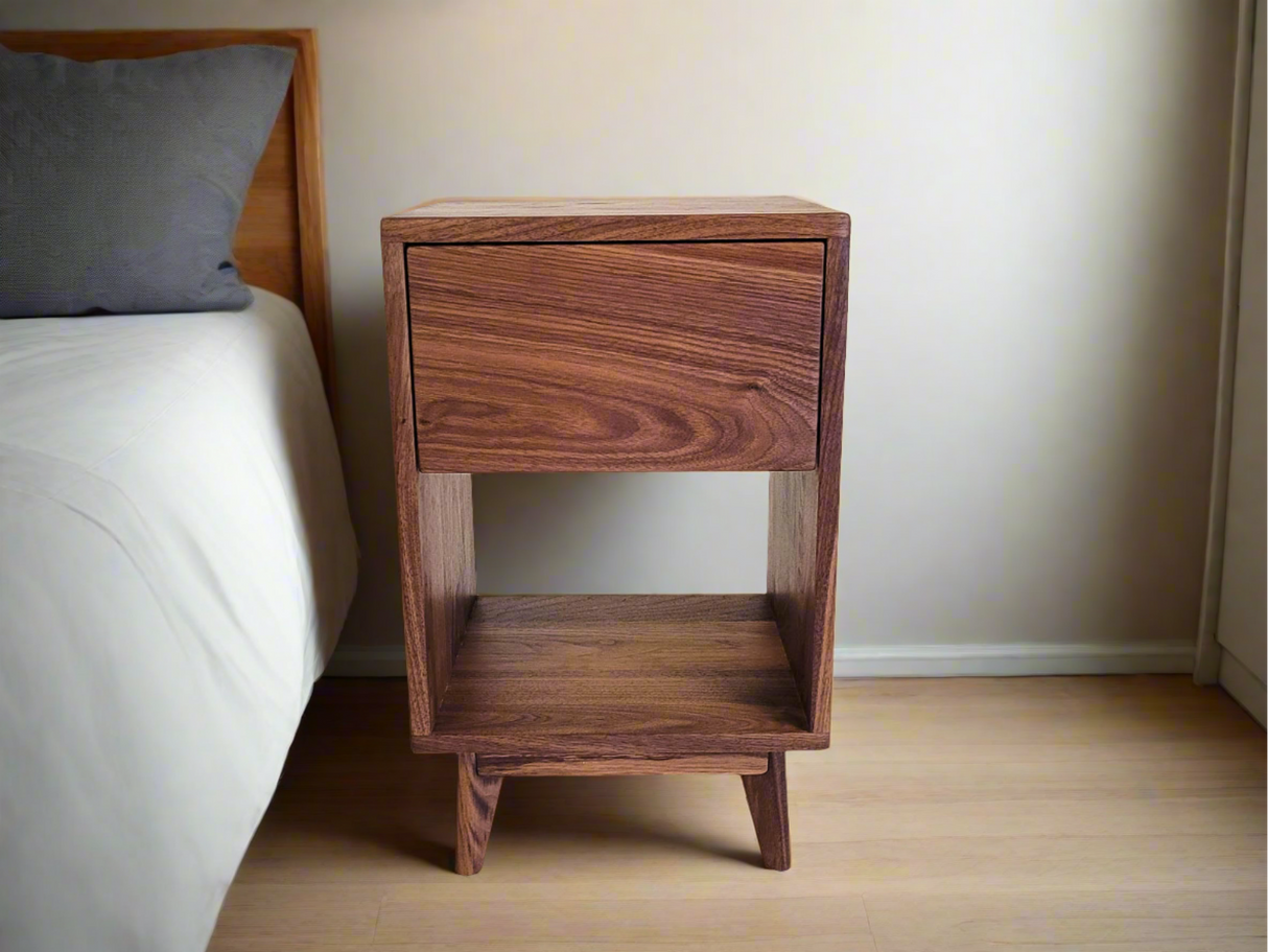 Classic Wood - Solid Wood Straight Drawer Nightstand or Side Table