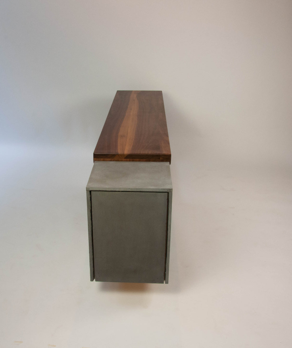 Concrete and Wood Console or TV Stand