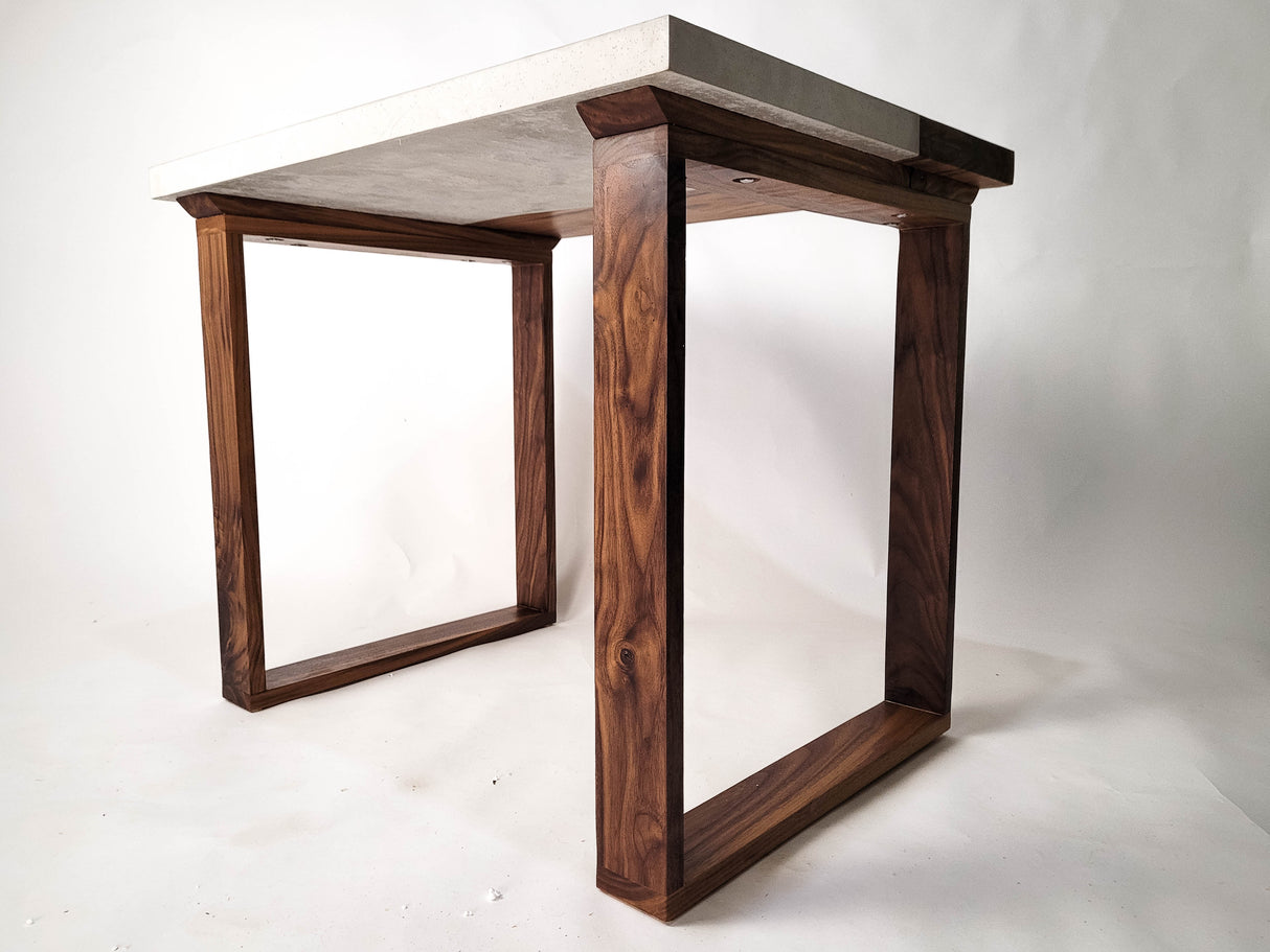 Lake Side - Live Edge Solid Wood and Concrete Coffee Table