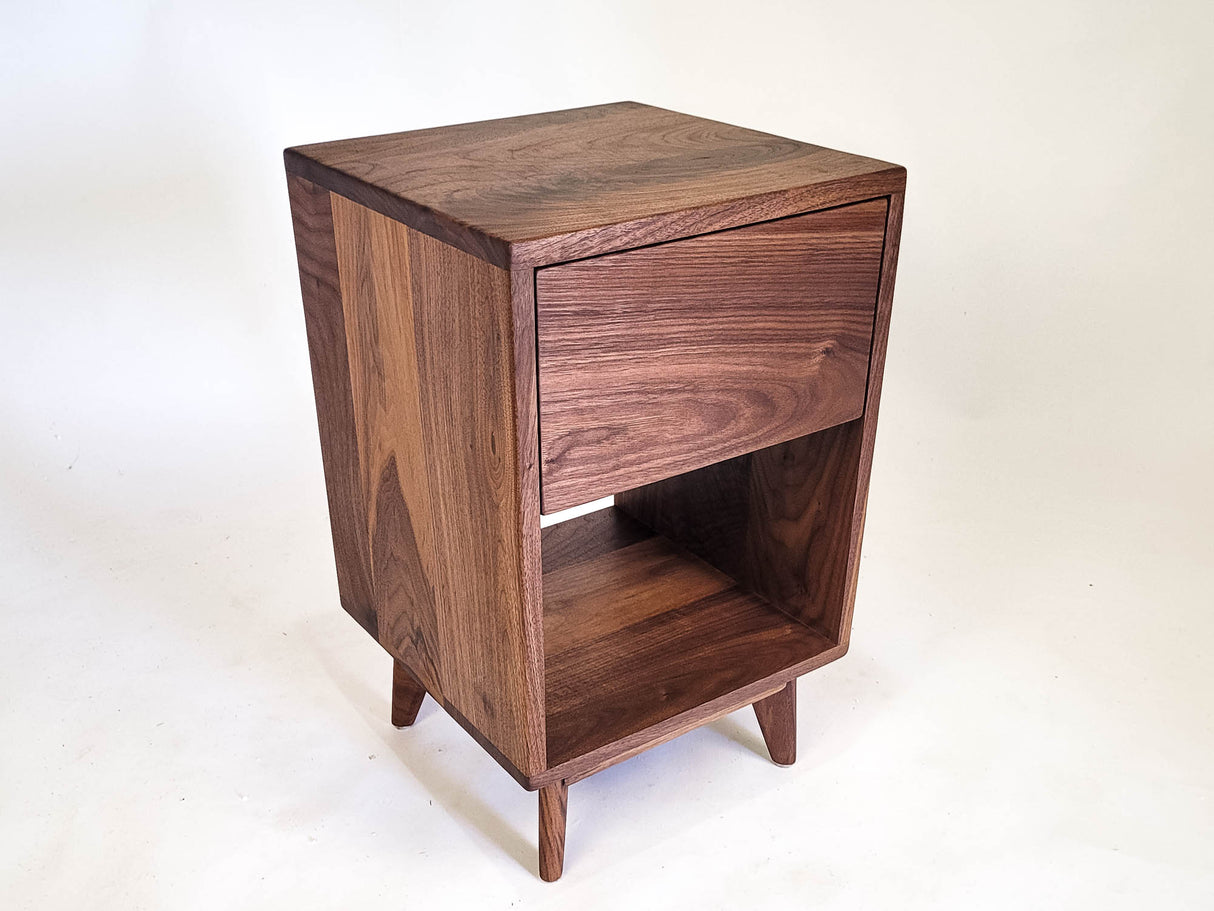 Classic Wood - Solid Wood Straight Drawer Nightstand or Side Table