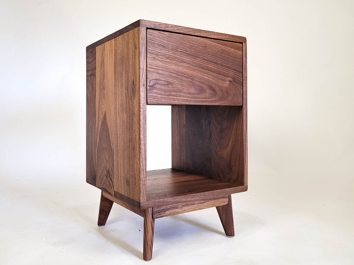 Classic Wood - Solid Wood Straight Drawer Nightstand or Side Table