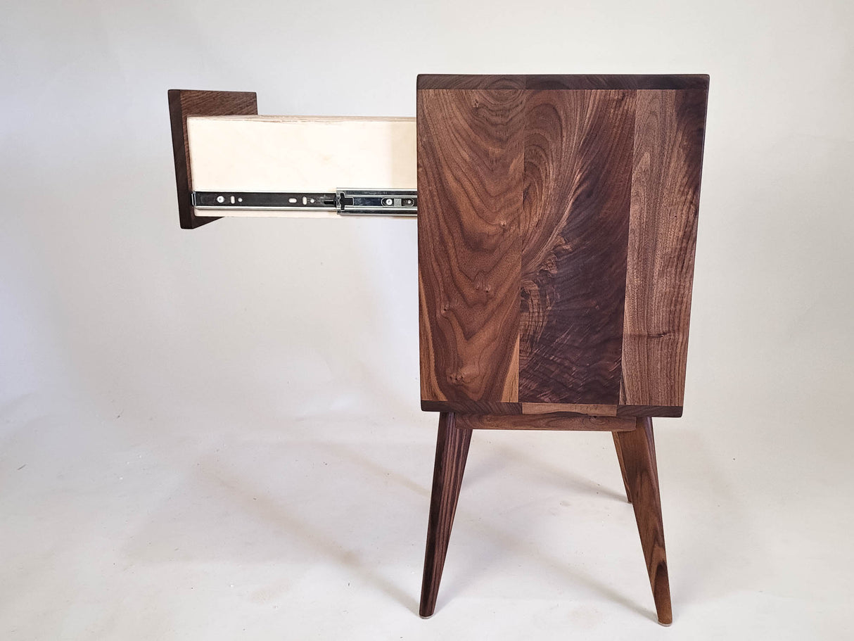 Classic Wood - Solid Wood Straight Drawer Nightstand or Side Table