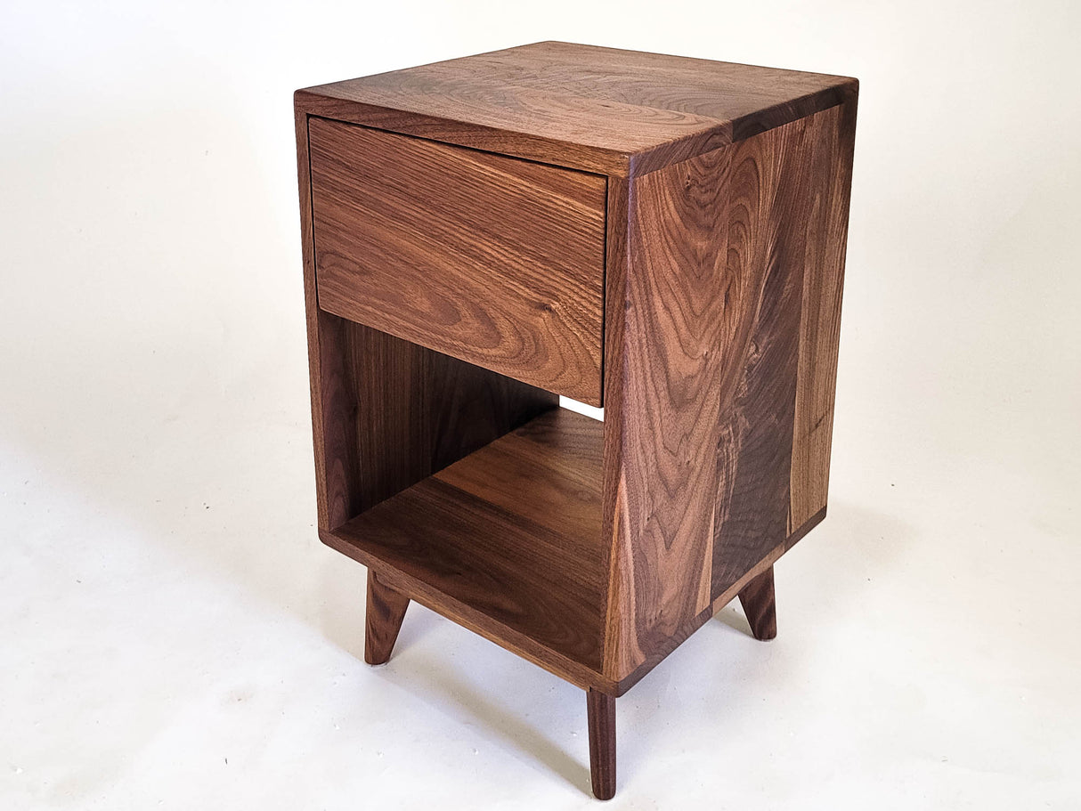 Classic Wood - Solid Wood Straight Drawer Nightstand or Side Table