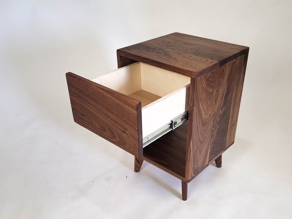 Classic Wood - Solid Wood Straight Drawer Nightstand or Side Table