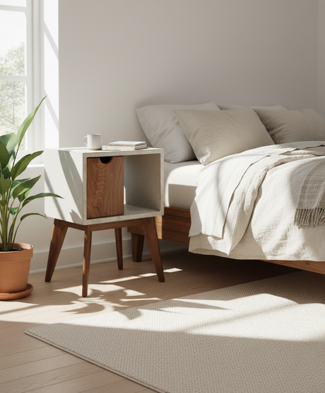 Concrete-cube-live-edge-wood-drawer