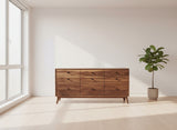 The Hiro 60 - Mid-century Modern Dresser or Large Nightstand.