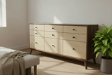 The Hiro 60 - Mid-century Modern Dresser or Large Nightstand.