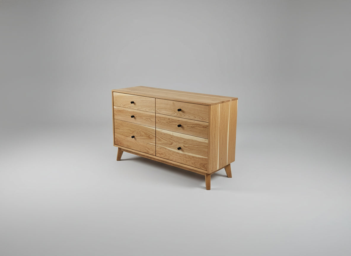 The Hiro 36 and 48 - Mid-century Modern Dresser or Large Nightstand.