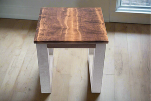 La Regis - Black Walnut & Concrete Legs Side Table