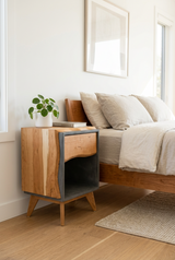 Dark_Grey_Concrete_Solid_Cherry_Wood_Bed_Side_Table