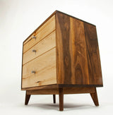 The Hiro - Mid-century Modern Black Walnut Dresser or Large Nightstand.