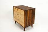 The Hiro - Mid-century Modern Black Walnut Dresser or Large Nightstand.
