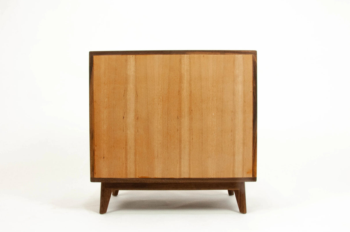 The Hiro - Mid-century Modern Black Walnut Dresser or Large Nightstand.