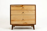 The Hiro - Mid-century Modern Black Walnut Dresser or Large Nightstand.