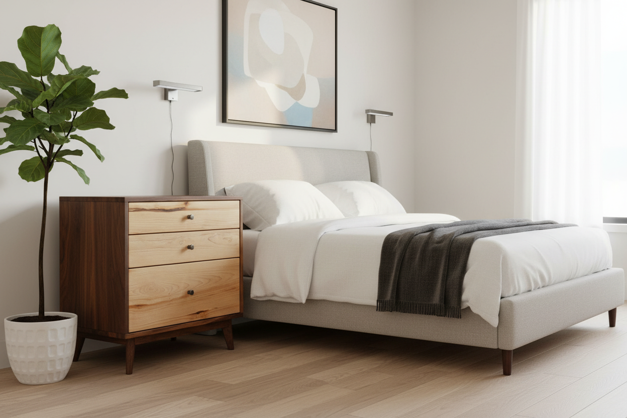The Hiro 30 - Mid-century Modern Dresser or Large Bed Side Table