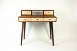 La Huche Maple Drawers - Mid-Century Modern Black Walnut Office Desk with Shelf n' Drawer