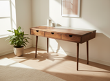 LakeSide Desk - Live Edge Solid Wood and Concrete Mid-Century Modern Office Desk