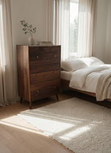 The Wilson - Mid-century Modern Dresser with concrete top