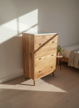 The Wilson - Mid-century Modern Dresser with concrete top