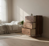 The Wilson - Mid-century Modern Dresser with concrete top