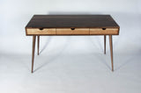 Black Walnut Office Desk with Cherry Wood Drawers