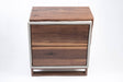Concrete and Walnut wood nightstand