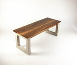 Ensemble table basse et tables d'appoint en béton et bois - Ensemble de salon
