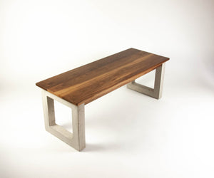Concrete and Wood Handmade Coffee Table
