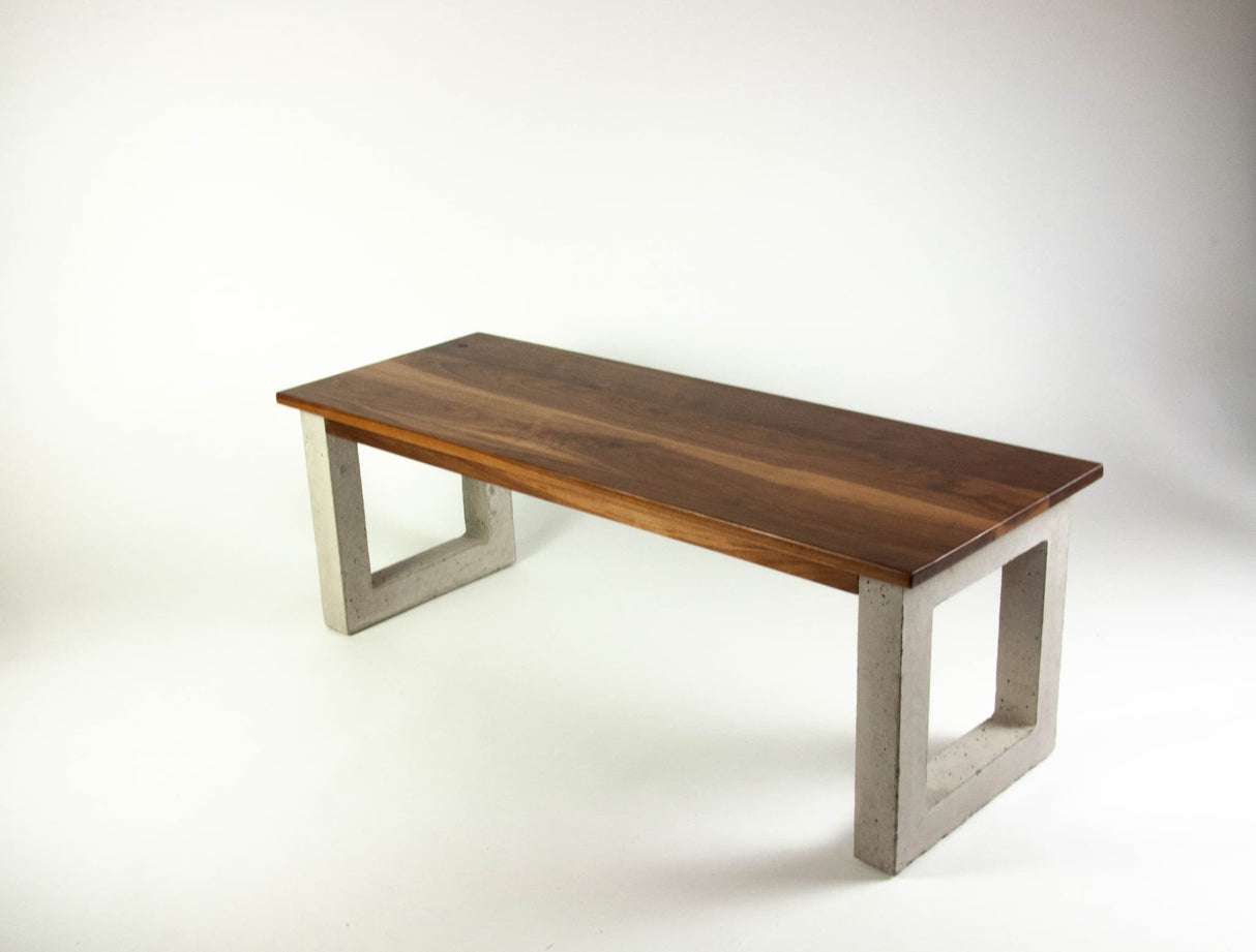 Concrete and Wood Handmade Coffee Table