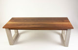Coffee Table  - Concrete and Wood - Living Room 